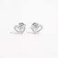 Heart Earrings - INLAID ZIRCON