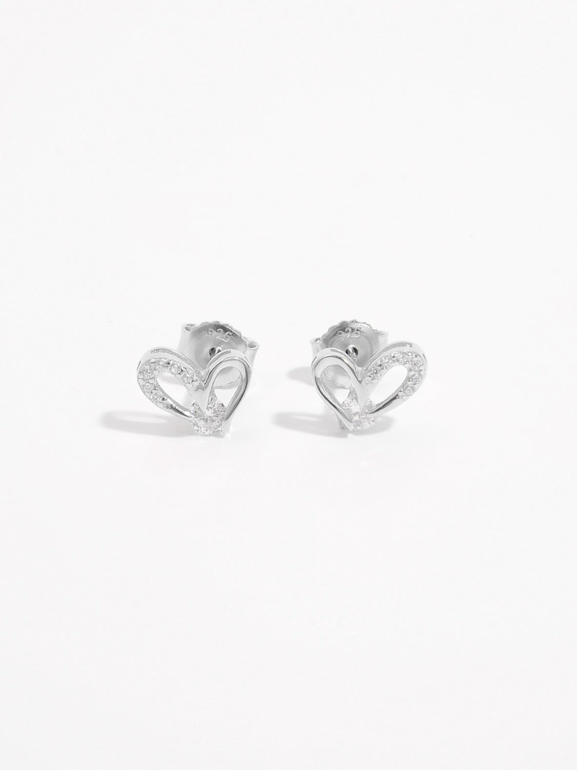 Heart Earrings - INLAID ZIRCON