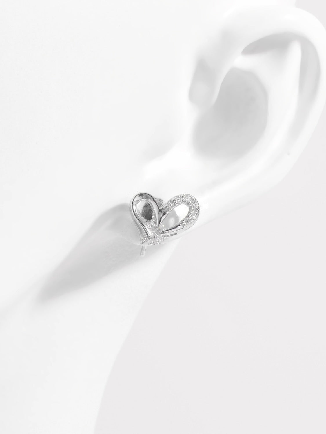 Heart Earrings - INLAID ZIRCON