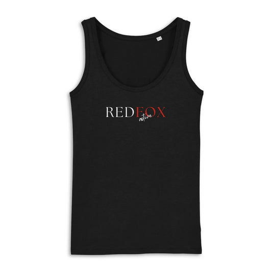Classic Fitted Tank - REDFOX Active Wht/Red STELLA - 100% Organic Cotton