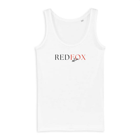 Classic Fitted Tank - REDFOX Active Blk/Red STELLA - 100% Organic Cotton