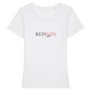 T-shirt ajusté classique - REDFOX Active noir/rouge STELLA - 100 % coton biologique